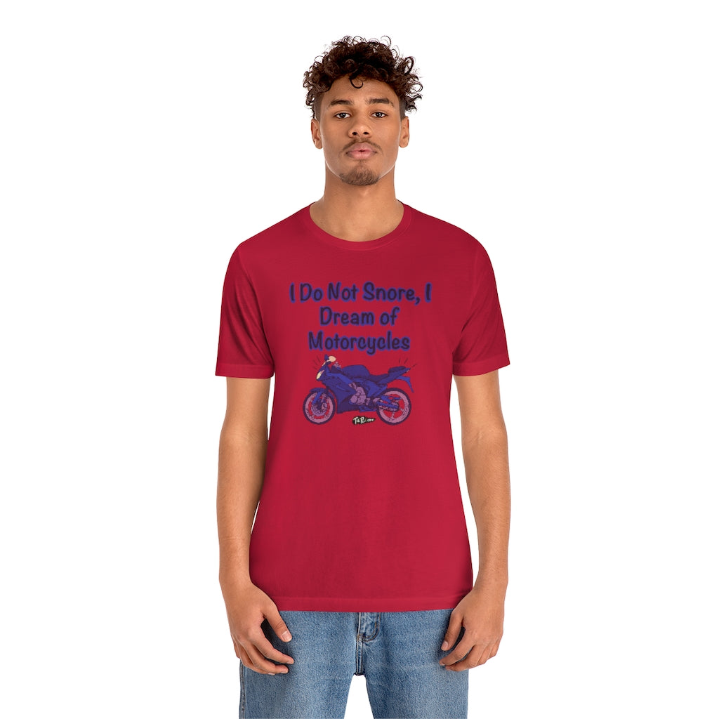 Dream of Motorcycles Purple Unisex T-Shirt