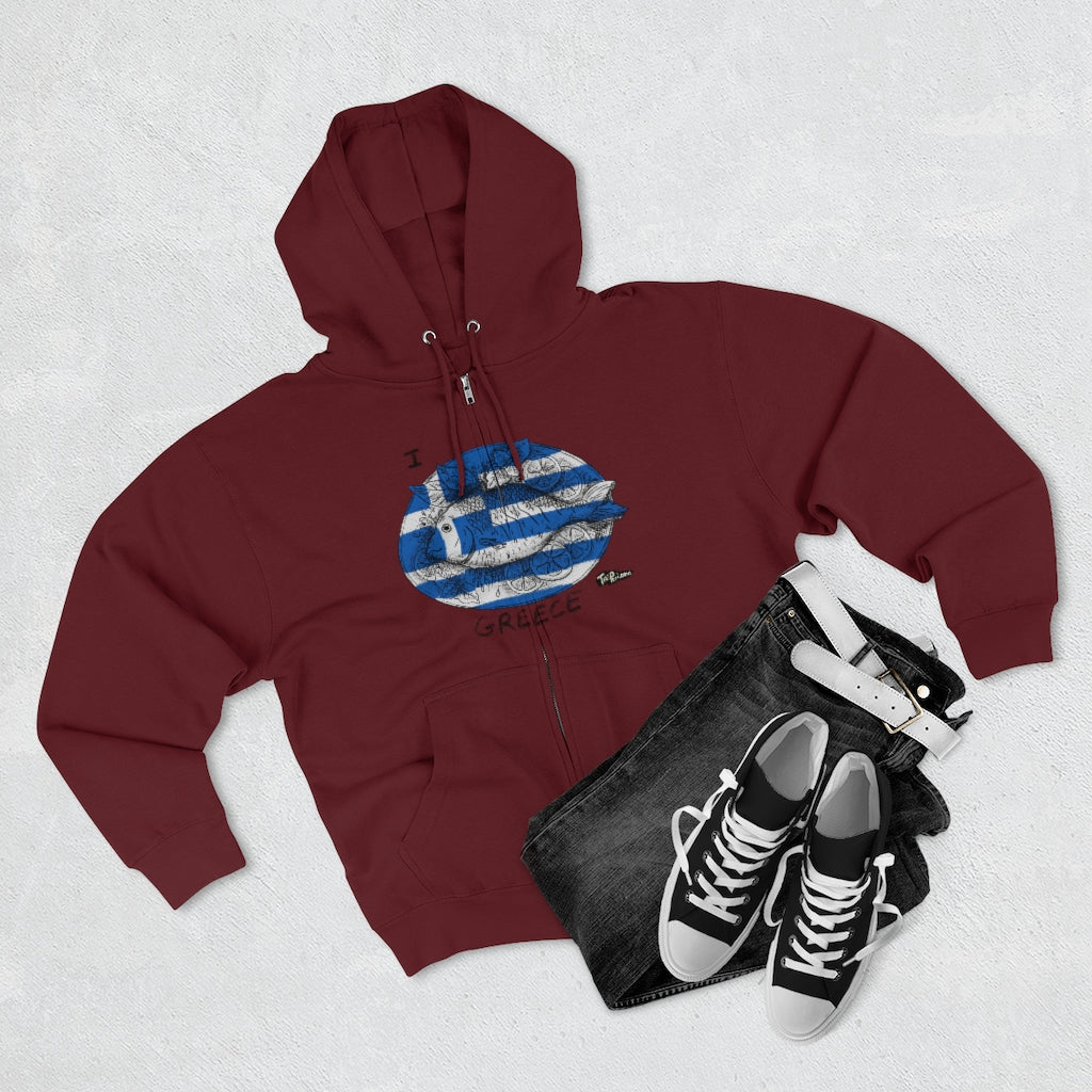 I Lavraki GREECE Full Zip Hoodie