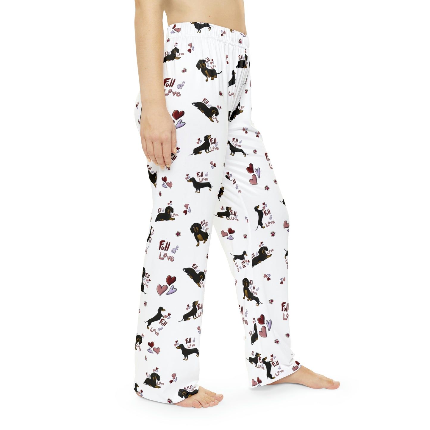 full Of Love Dachshund Women's Pajama Pants