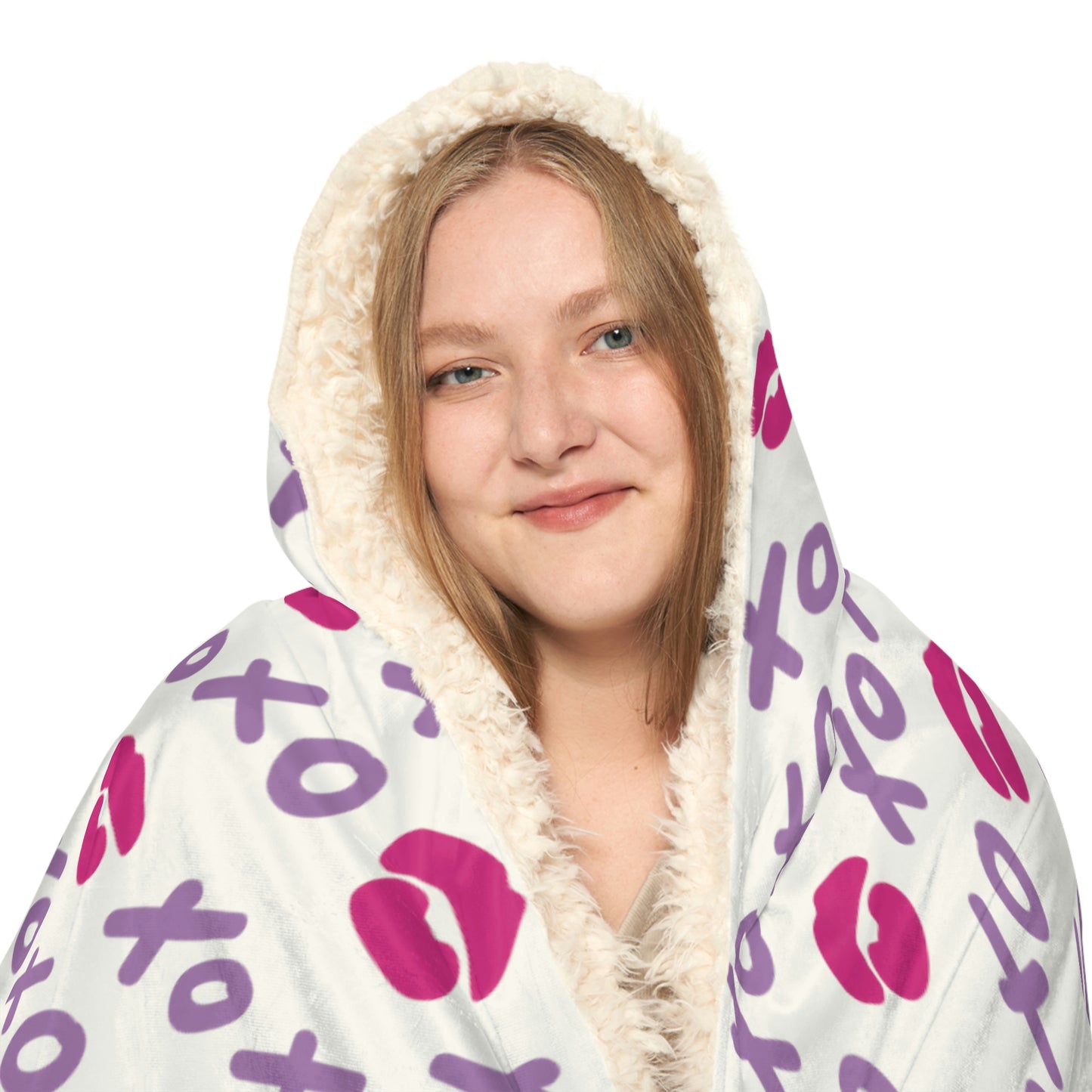 XOXO Purple Snuggle Blanket