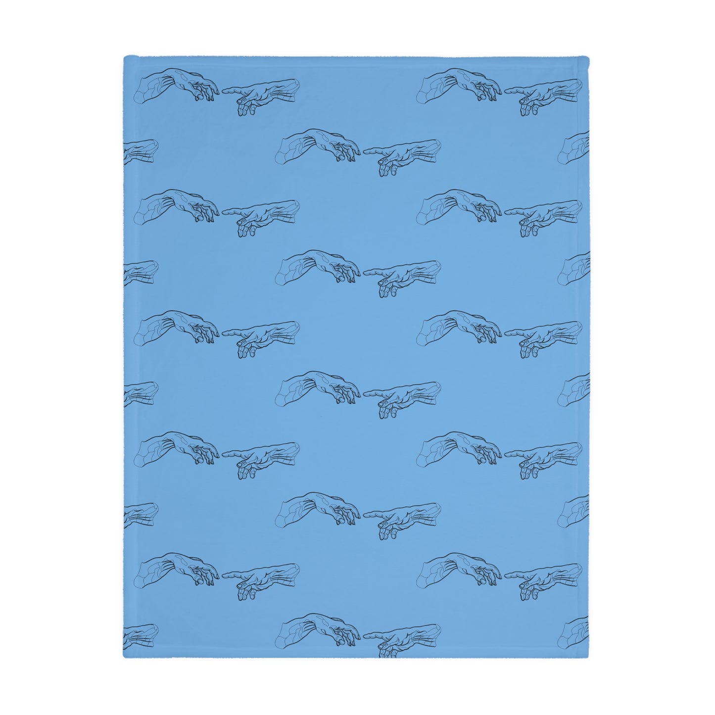 Pop-Art Michelangelo Velveteen Minky Blanket (Two-sided print)