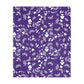Mexican Skull Velveteen Minky Blanket (Two-sided print)