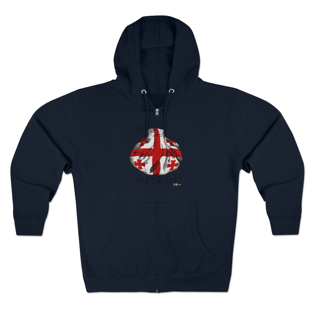 I Khinkali GEORGIA Full Zip Hoodie