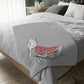 Bird Velveteen Minky Blanket (Two-sided print)