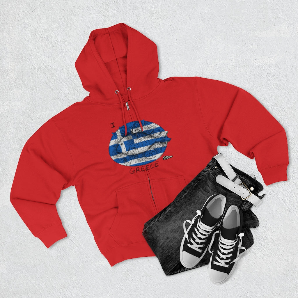 I Lavraki GREECE Full Zip Hoodie