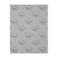 Bird Velveteen Minky Blanket (Two-sided print)