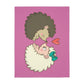 Hedgehog Love Velveteen Minky Blanket (Two-sided print)
