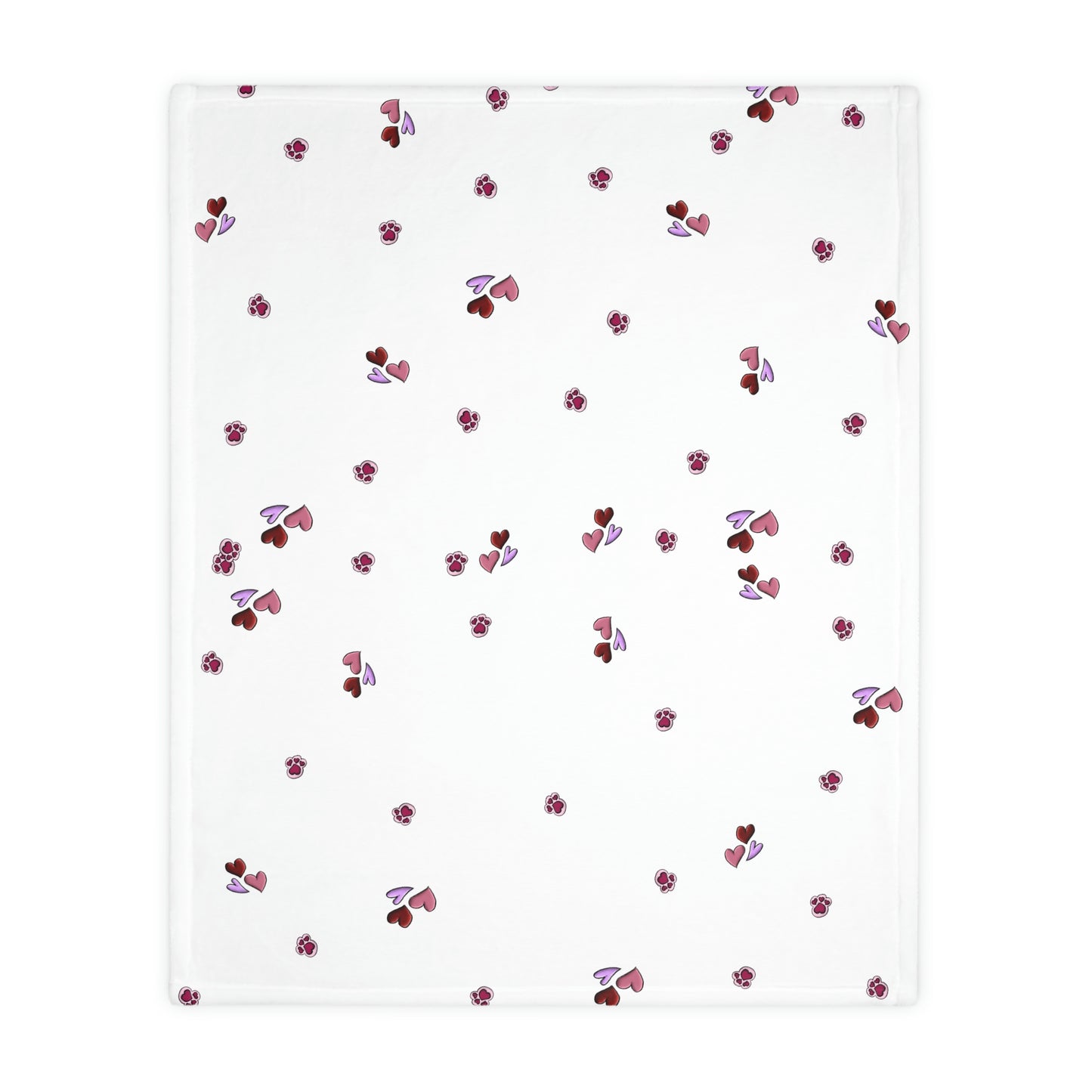 Dachshund Love Velveteen Minky Blanket (Two-sided print)