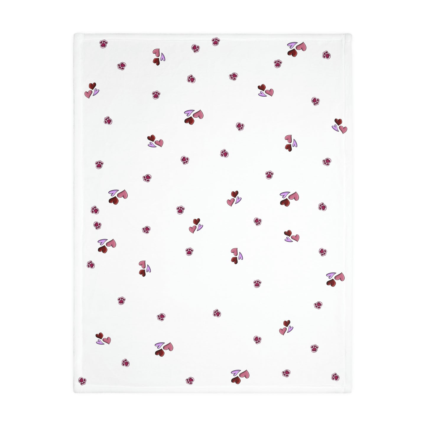 Dachshund Love Velveteen Minky Blanket (Two-sided print)