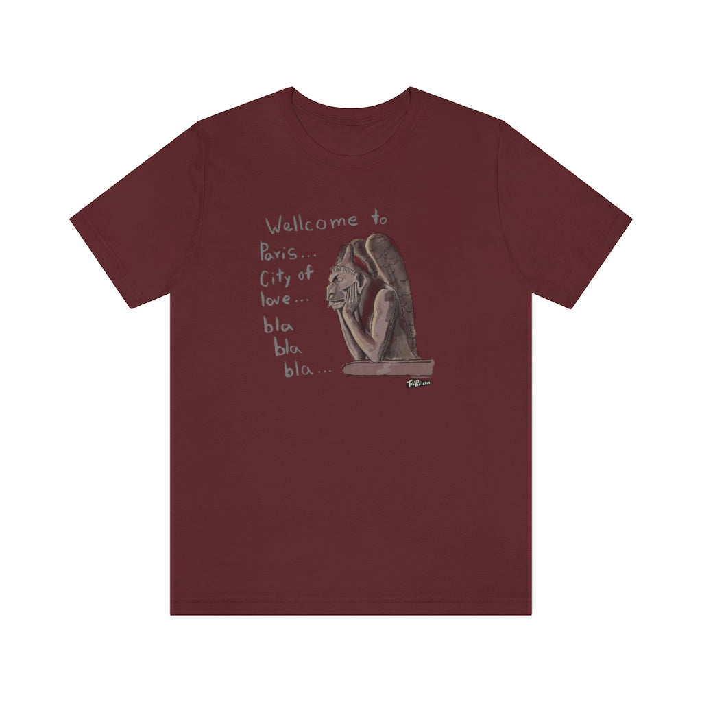 Bored Gargoyle Paris France Unisex T-Shirt