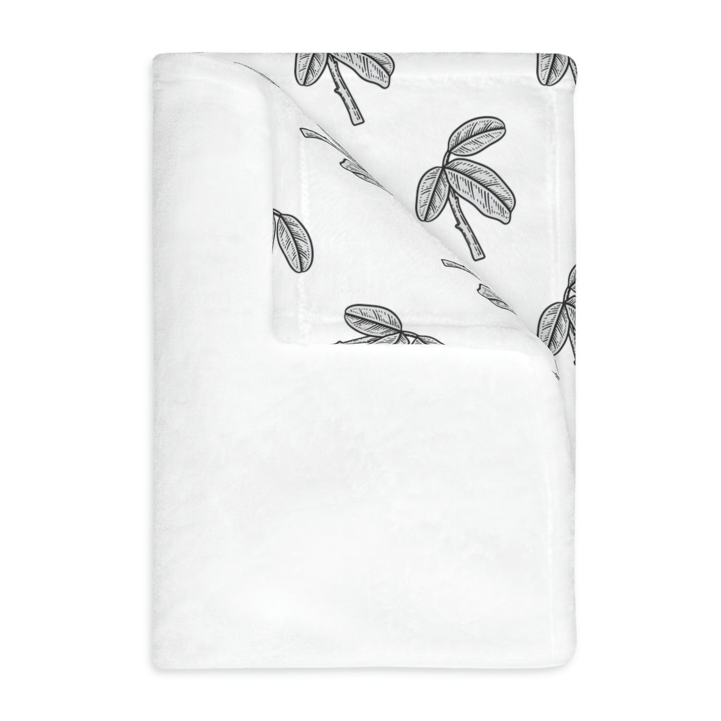 Pomegranate Velveteen Minky Blanket (Two-sided print)