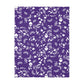Mexican Skull Velveteen Minky Blanket (Two-sided print)