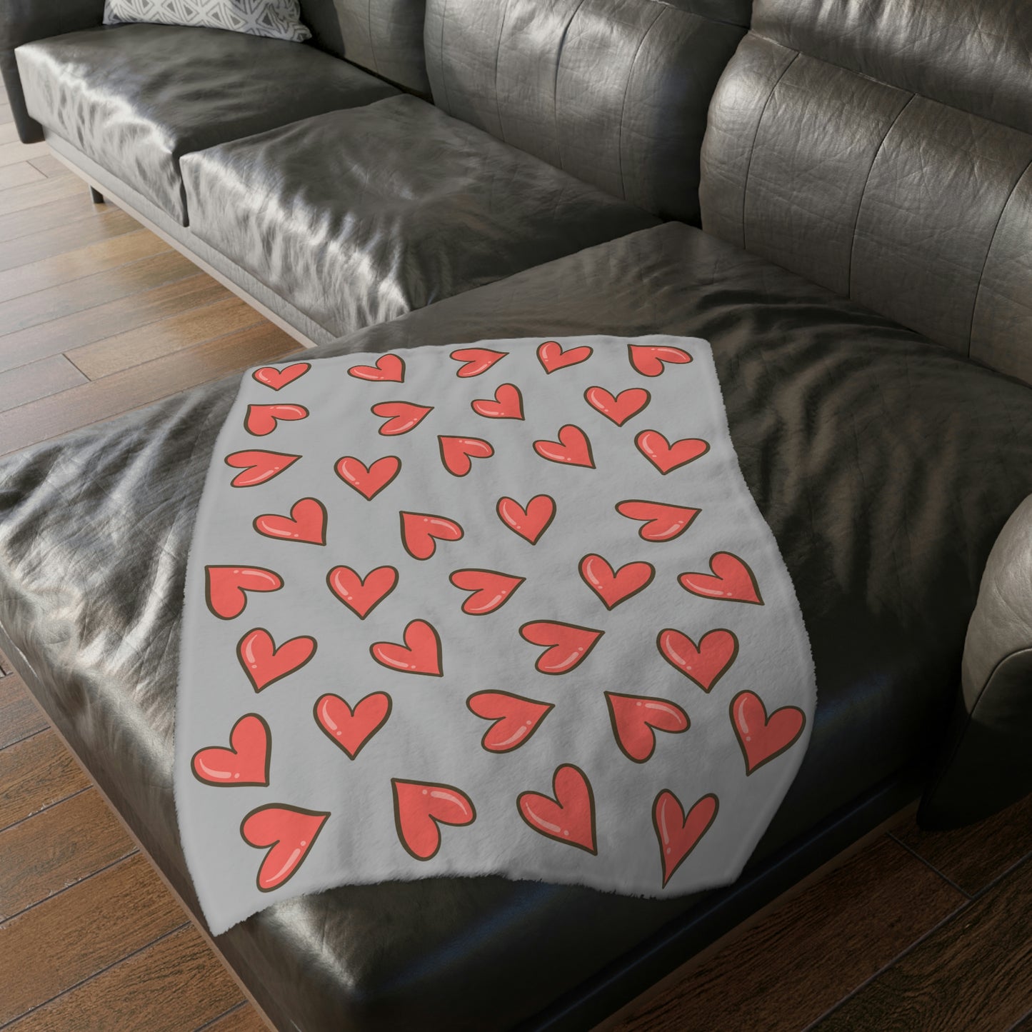 Couple Sushi Velveteen Minky Blanket (Two-sided print)