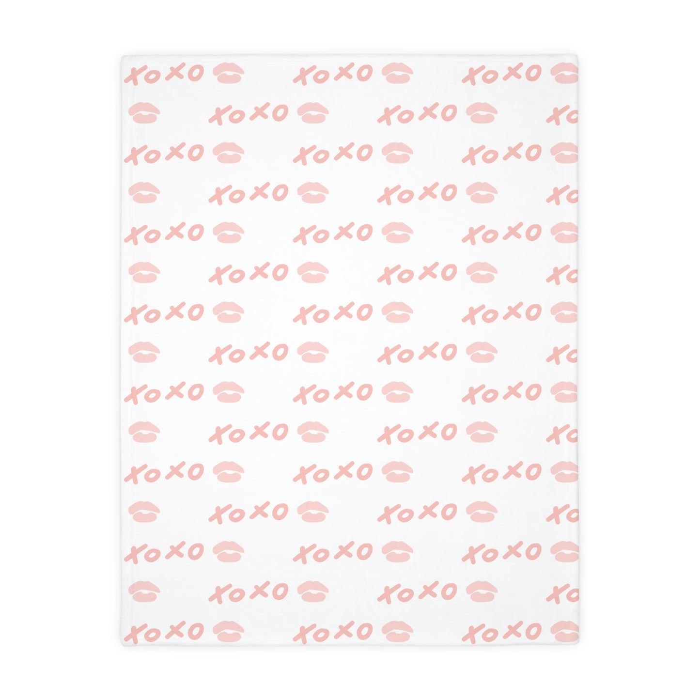 XOXO Velveteen Minky Blanket (Two-sided print)