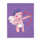Valentine Boy with Bow Velveteen Minky Blanket (Two-sided print)