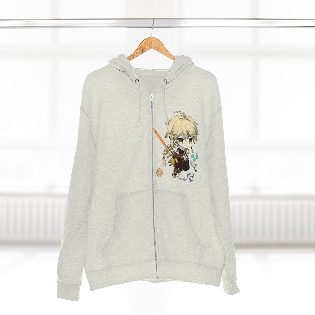 TRAVELER BOY Genshin Impact Full Zip Hoodie