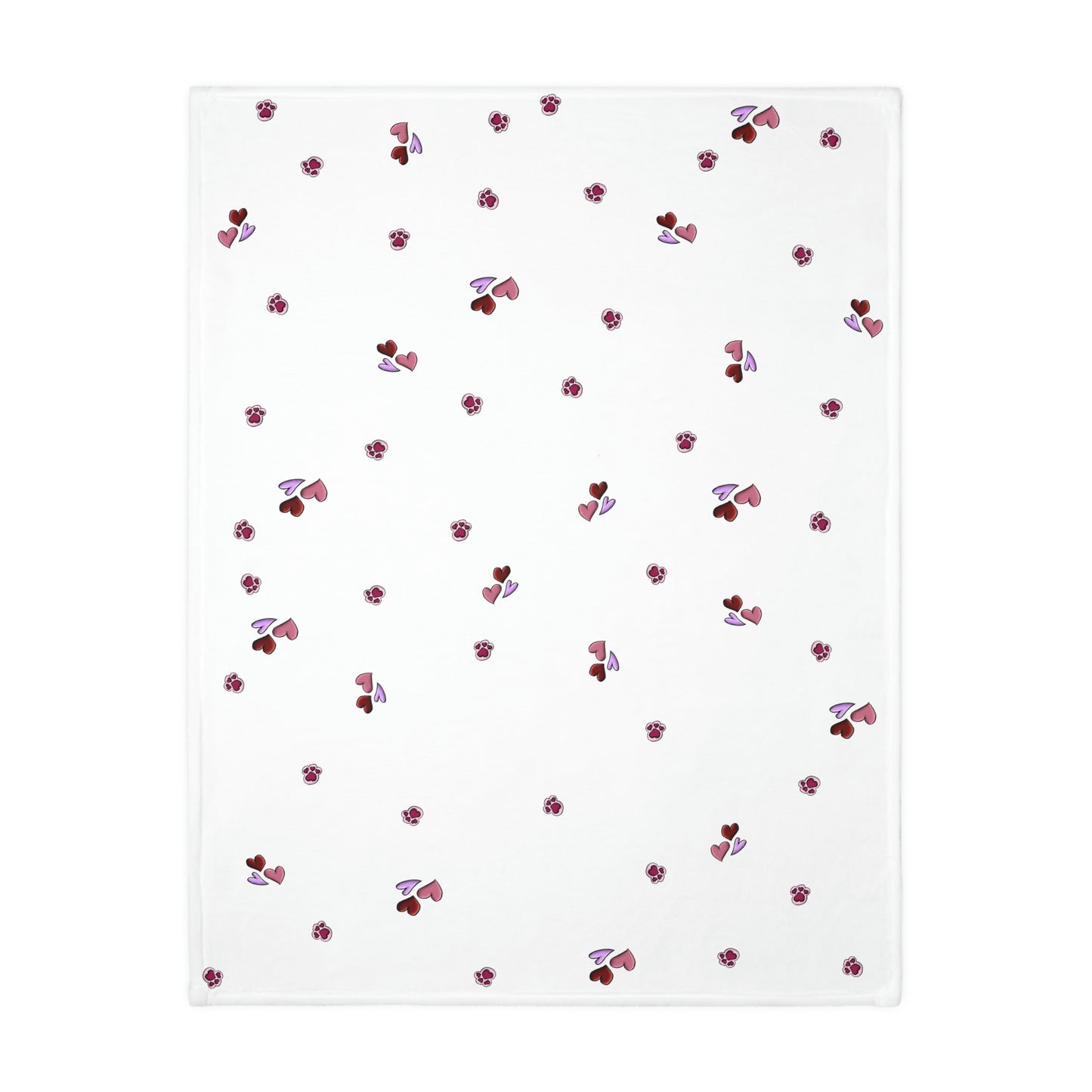 Dachshund Love Velveteen Minky Blanket (Two-sided print)