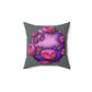 Purple Planet Square Pillow