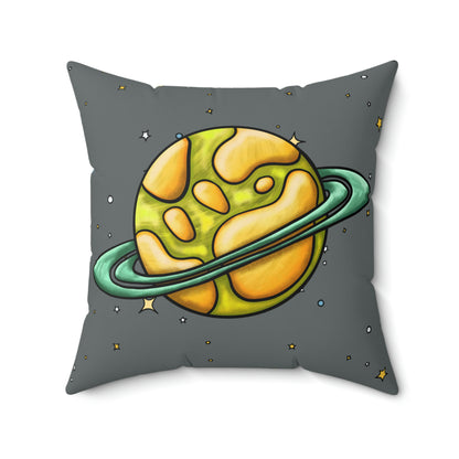 Green Planet Square Pillow