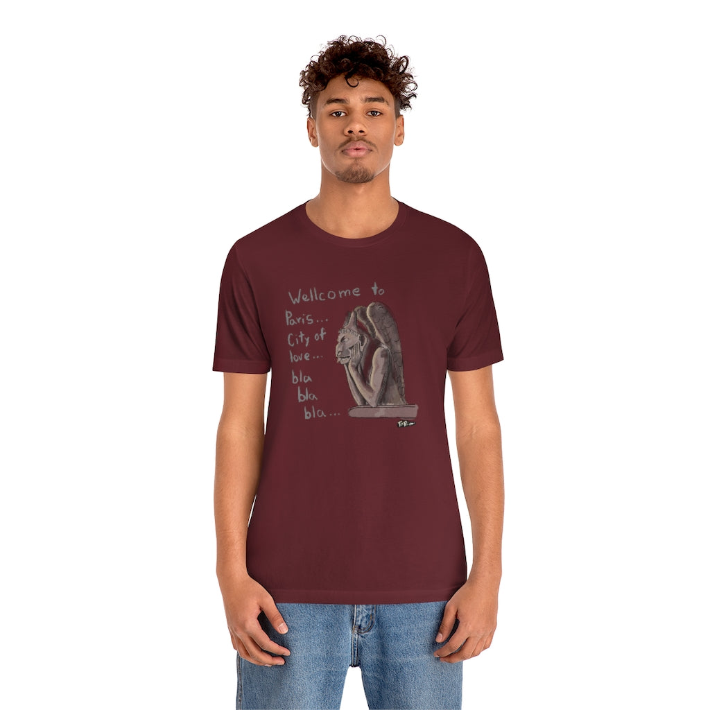 Bored Gargoyle Paris France Unisex T-Shirt