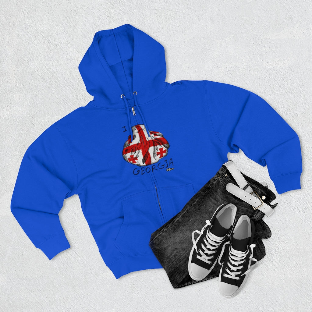 I Khinkali GEORGIA Full Zip Hoodie