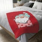 Valentine Gnome in Box Velveteen Minky Blanket (Two-sided print)