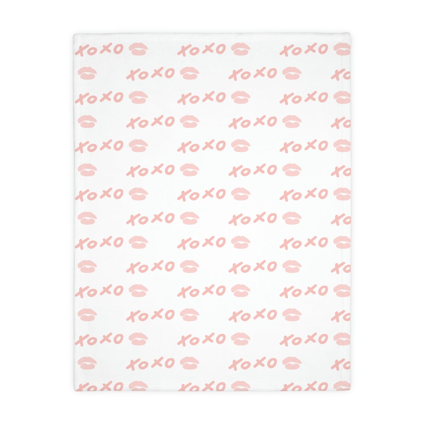 XOXO Velveteen Minky Blanket (Two-sided print)