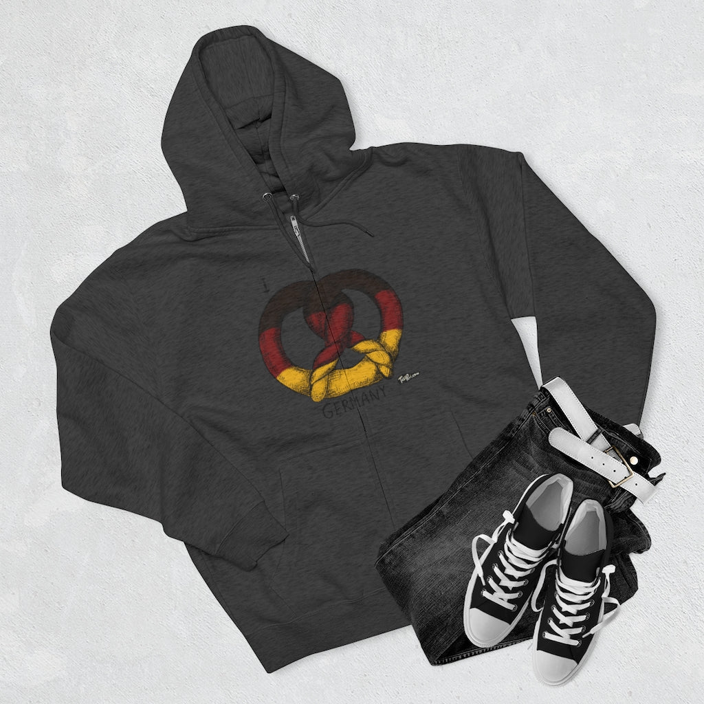 I Pretzel GERMANY Full Zip Hoodie