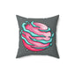Pink Planet Square Pillow