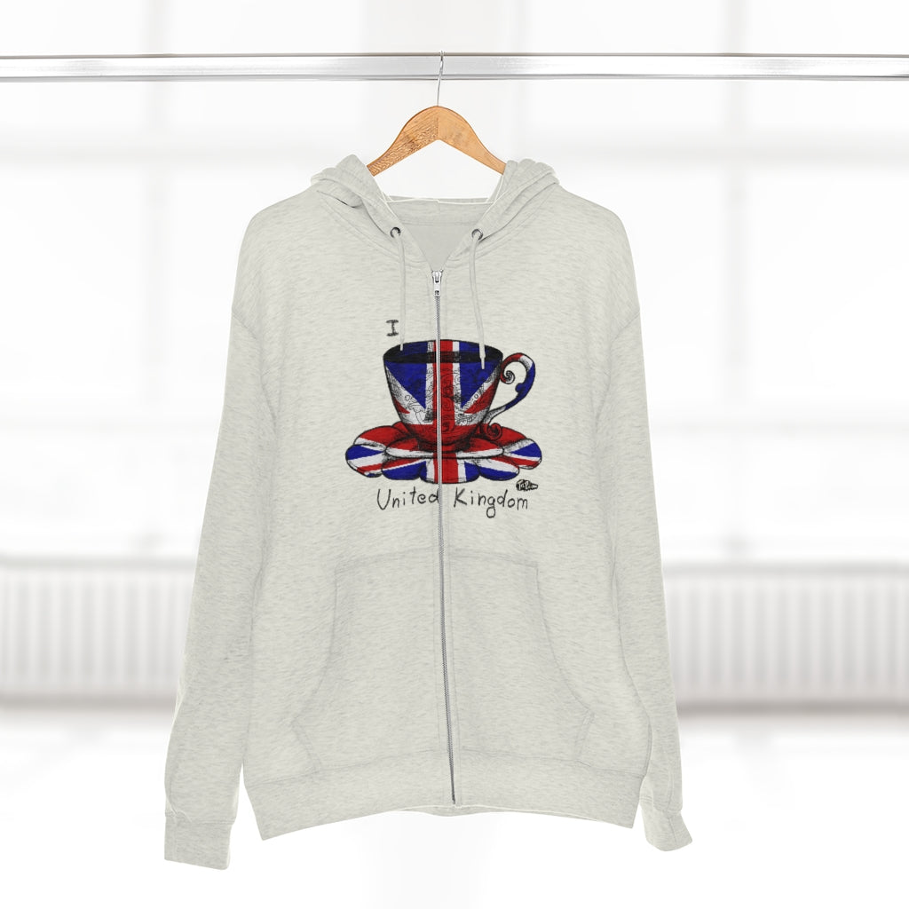 I Tea UK Full Zip Hoodie