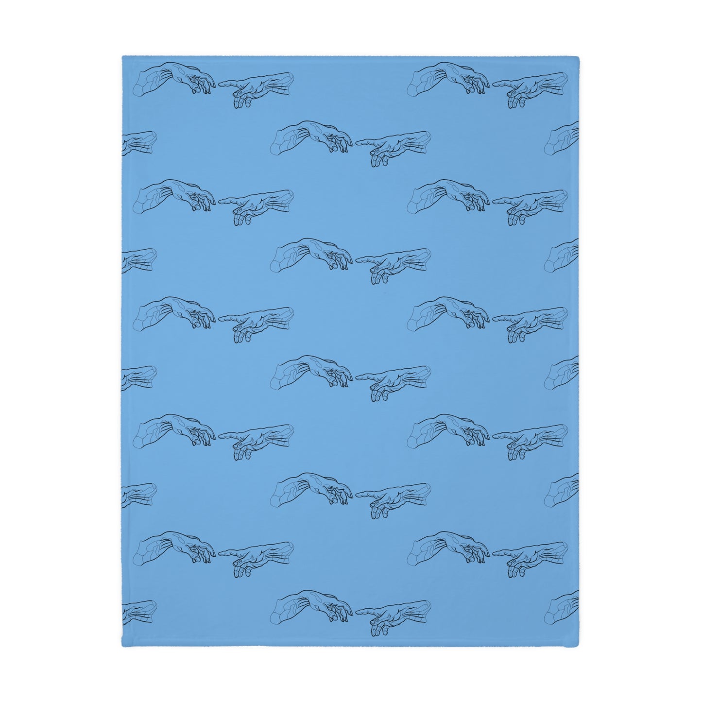 Pop-Art Michelangelo Velveteen Minky Blanket (Two-sided print)