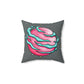 Pink Planet Square Pillow