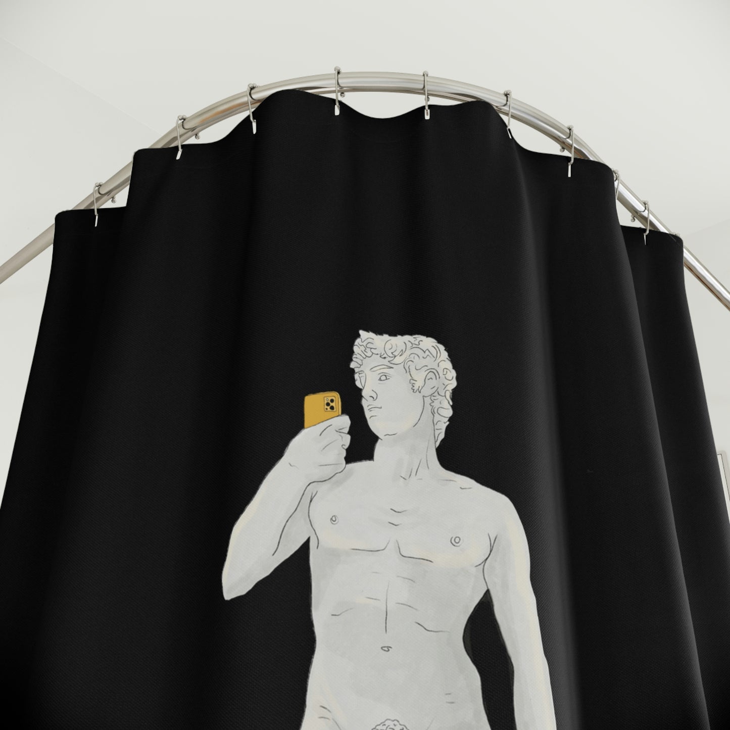 David Polyester Shower Curtain