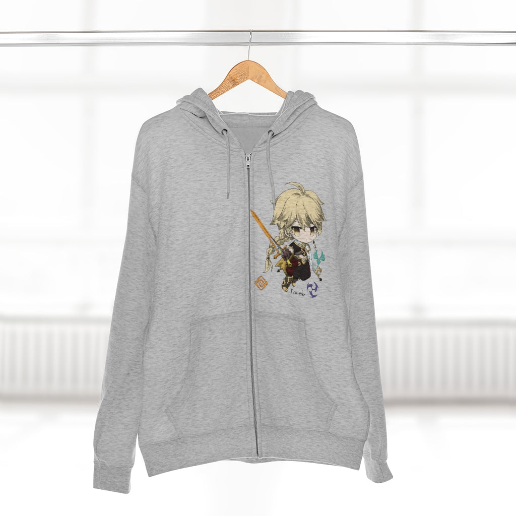 TRAVELER BOY Genshin Impact Full Zip Hoodie