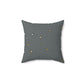 Blue Rock Planet Square Pillow