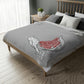 Bird Velveteen Minky Blanket (Two-sided print)