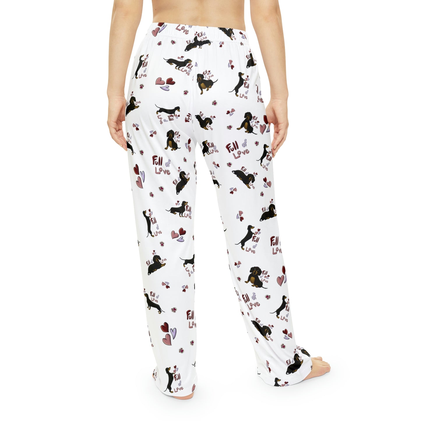 full Of Love Dachshund Women's Pajama Pants