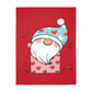 Valentine Gnome in Box Velveteen Minky Blanket (Two-sided print)