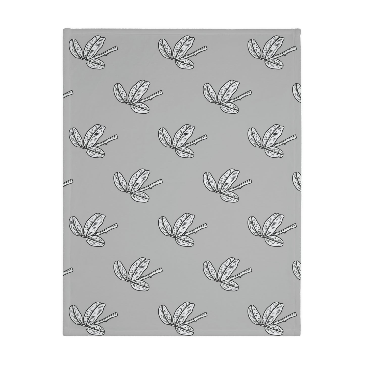 Bird Velveteen Minky Blanket (Two-sided print)