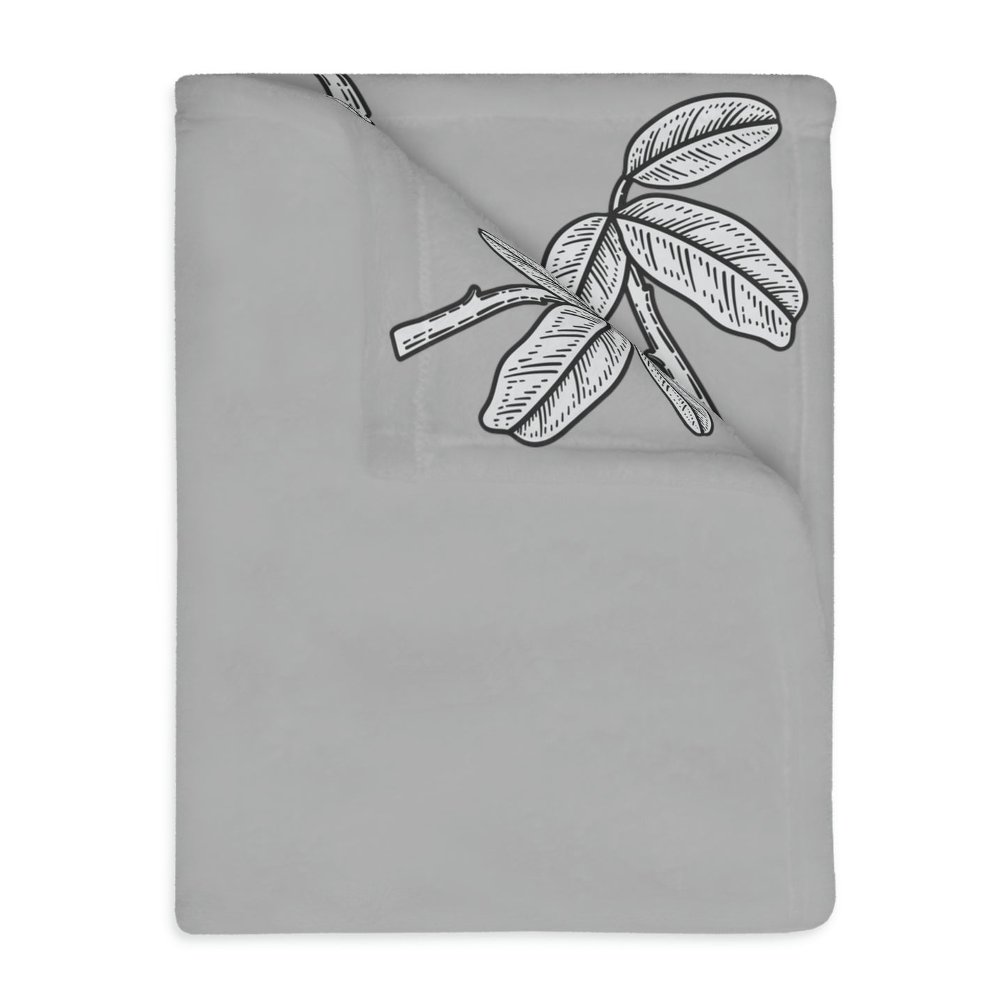 Bird Velveteen Minky Blanket (Two-sided print)