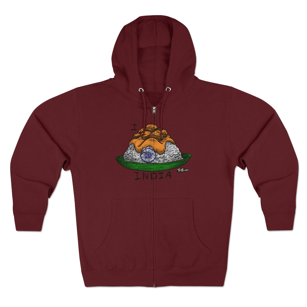 I Curry INDIA Full Zip Hoodie