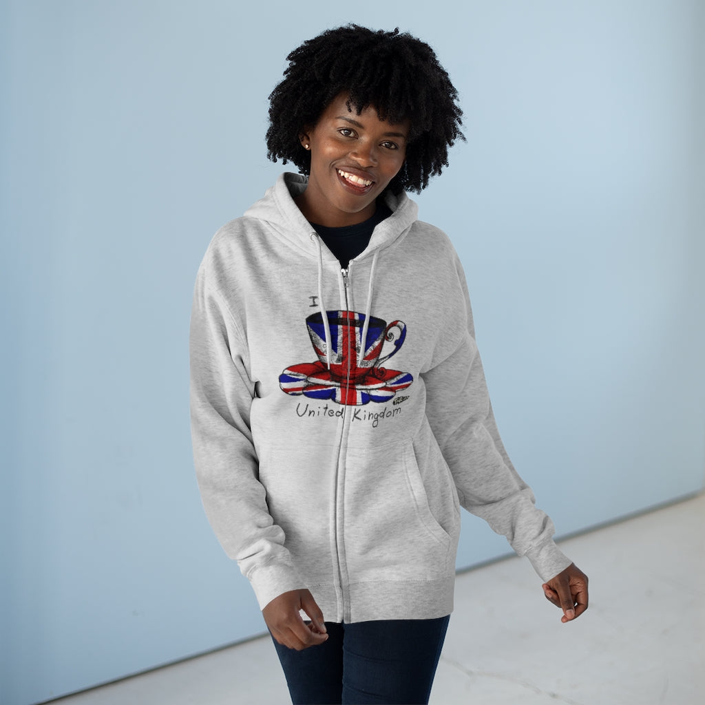 I Tea UK Full Zip Hoodie