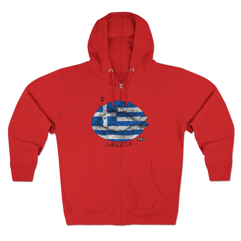 I Lavraki GREECE Full Zip Hoodie