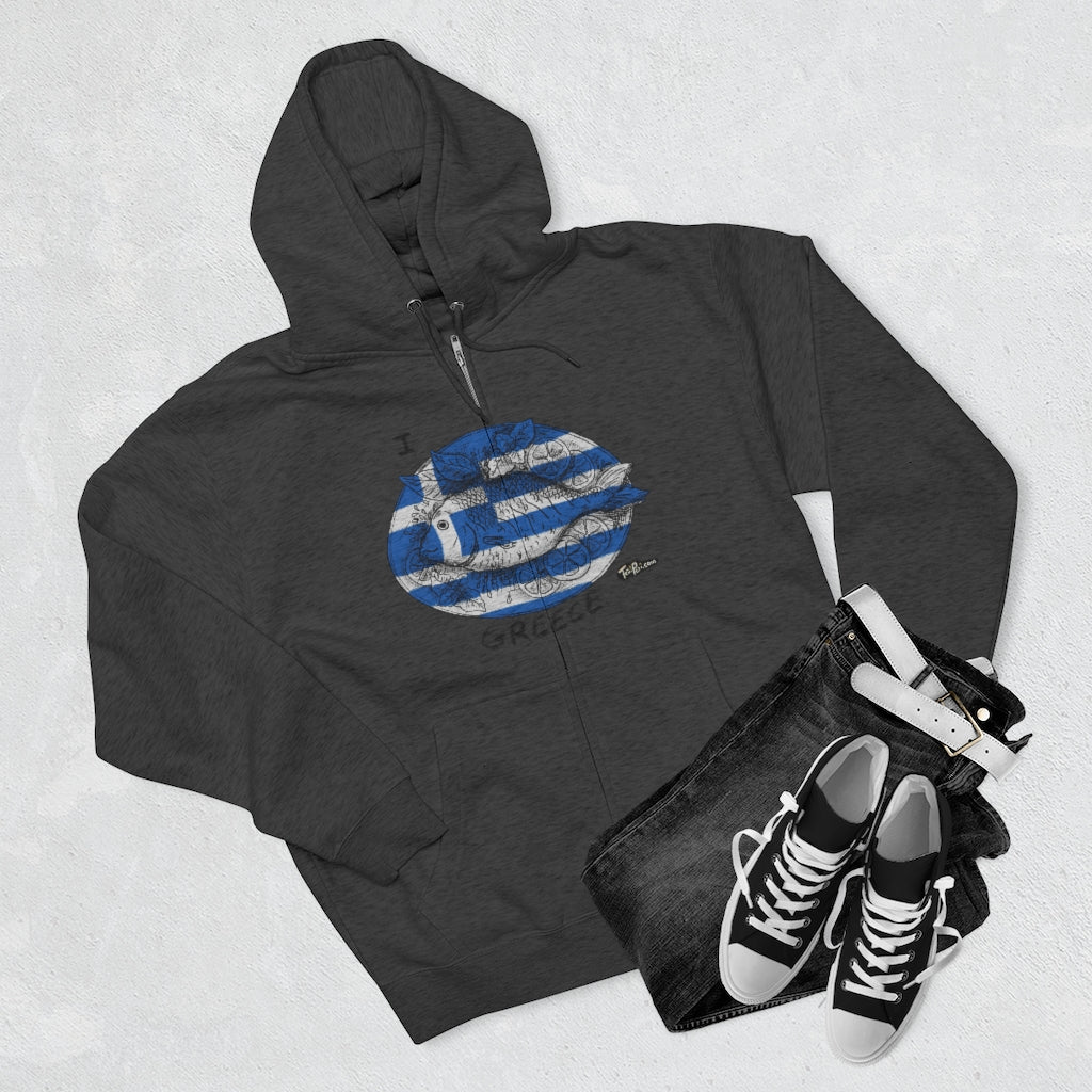 I Lavraki GREECE Full Zip Hoodie