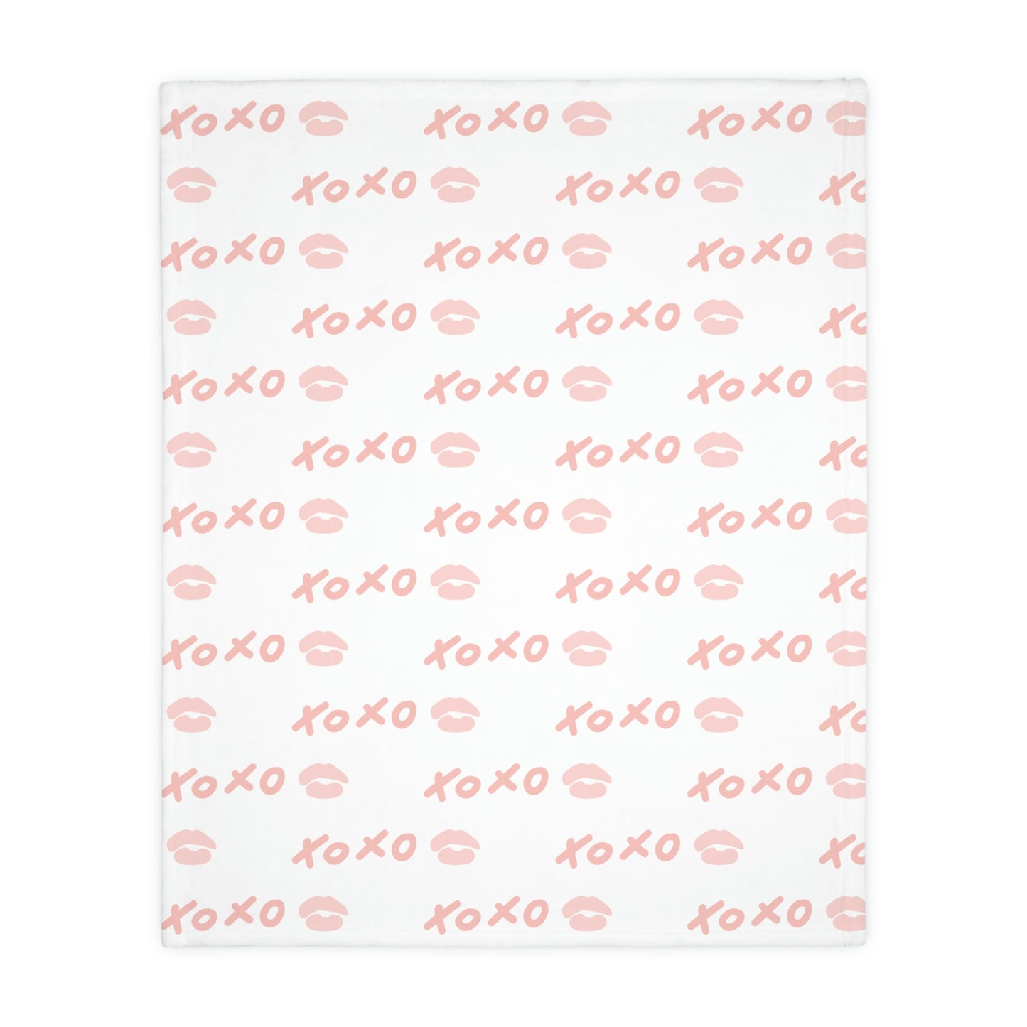 XOXO Velveteen Minky Blanket (Two-sided print)