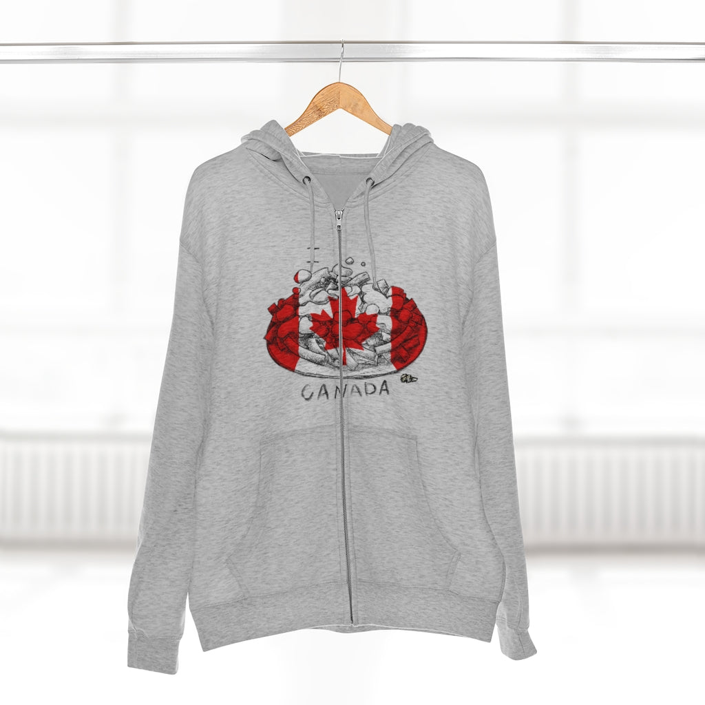I Poutine CANADA Full Zip Hoodie