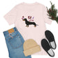 Full Of Love Dachshund 4 Unisex Jersey Short Sleeve Tee