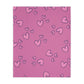 Valentine Boy on Cloud Velveteen Minky Blanket (Two-sided print)