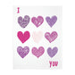 I LOVE YOU Velveteen Minky Blanket (Two-sided print)