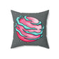 Pink Planet Square Pillow